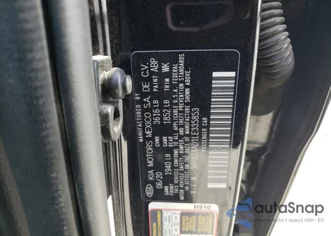 2020 Kia Rio Lx z USA, uszkodzony, nr VIN 3KPA24AD1LE335853